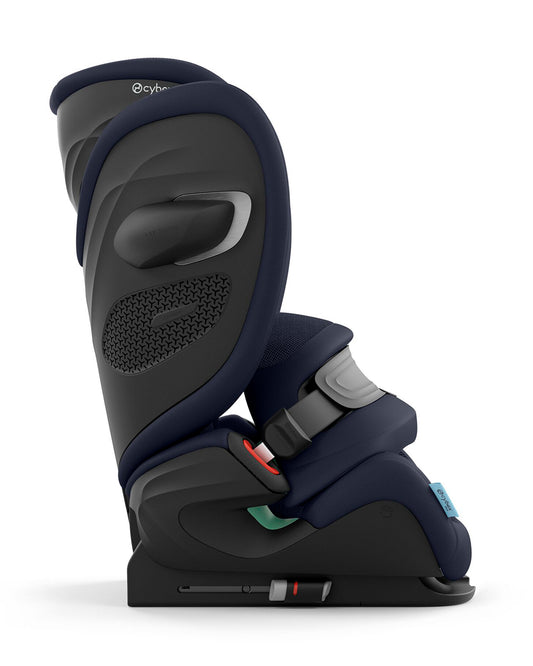 Cybex Pallas G3 PLUS Baby Car Seat-Forward Facing-Latest Generation-With Airbag Style Impact Shield-Reduces the Risk of Neck Injury-12 Positions Adjustable Headrest-For 15M to 12Y (9 to 50 Kg)-Ocean Blue