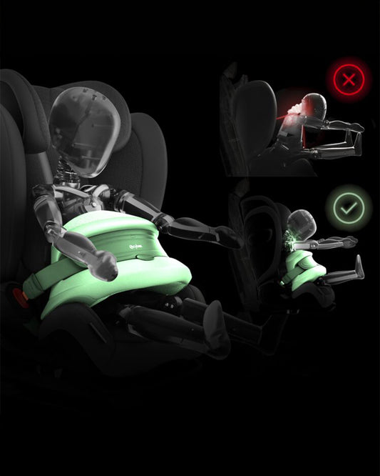 Cybex Pallas G3 PLUS Baby Car Seat-Forward Facing-Latest Generation-With Airbag Style Impact Shield-Reduces the Risk of Neck Injury-12 Positions Adjustable Headrest-For 15M to 12Y (9 to 50 Kg)-Ocean Blue