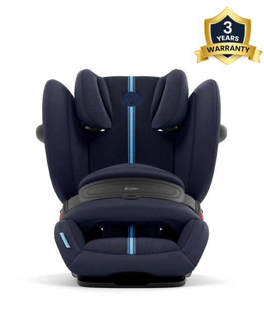 Cybex Pallas G3 PLUS Baby Car Seat-Forward Facing-Latest Generation-With Airbag Style Impact Shield-Reduces the Risk of Neck Injury-12 Positions Adjustable Headrest-For 15M to 12Y (9 to 50 Kg)-Ocean Blue