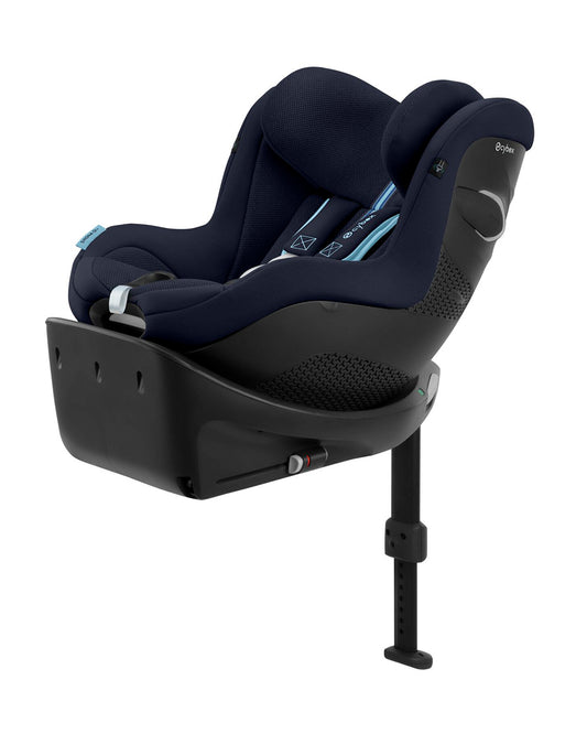 Cybex Sirona Gi i-Size PLUS Baby Car Seat-Convertible (Forward and Rear Facing)-With Mesh Fabric For 6x Better Airflow-360 Degree Rotation- Positions Recline in Both Mode-For 3M to 4Y (Upto 20 Kg)-Ocean Blue