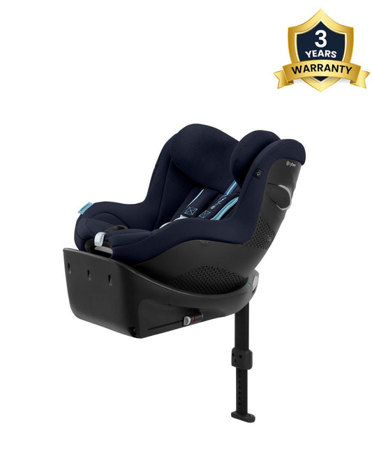 Cybex Sirona Gi i-Size PLUS Baby Car Seat-Convertible (Forward and Rear Facing)-With Mesh Fabric For 6x Better Airflow-360 Degree Rotation- Positions Recline in Both Mode-For 3M to 4Y (Upto 20 Kg)-Ocean Blue