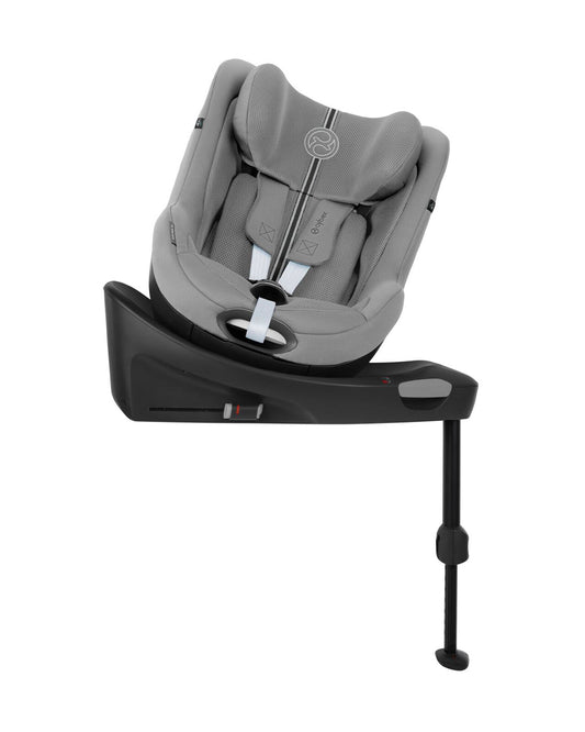 Cybex Sirona Gi i-Size PLUS Baby Car Seat-Convertible (Forward and Rear Facing)-With Mesh Fabric For 6x Better Airflow-360 Degree Rotation- Positions Recline in Both Mode-For 3M to 4Y (Upto 20 Kg)-Stone grey