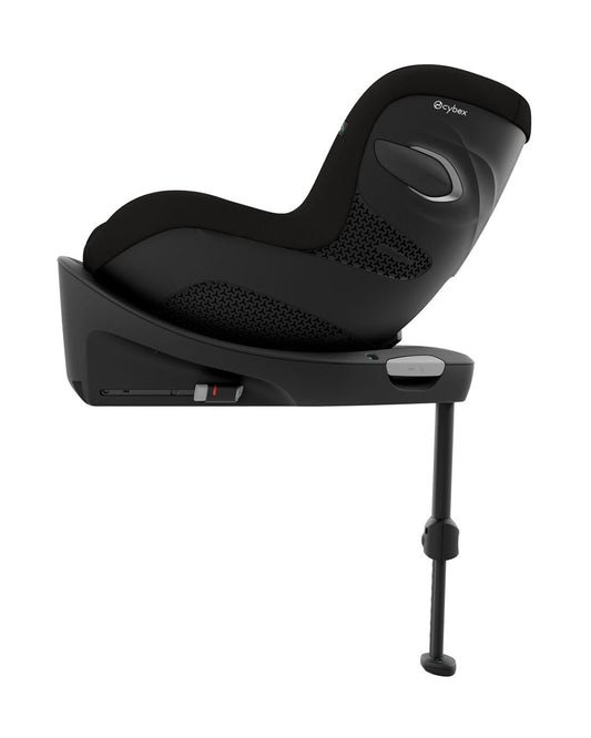 Cybex Sirona Gi PLUS Baby Car Seat With Newborn Inlay-Convertible (Forward & Rear Facing)-With Mesh Fabric For 6x Better Airflow-360 Degree Rotation-5 Positions Recline in Both Mode-For 0M to 4Y (Upto 20 Kg)-Moon Black