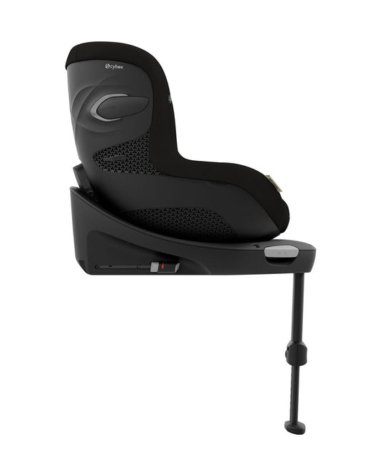 Cybex Sirona Gi PLUS Baby Car Seat With Newborn Inlay-Convertible (Forward & Rear Facing)-With Mesh Fabric For 6x Better Airflow-360 Degree Rotation-5 Positions Recline in Both Mode-For 0M to 4Y (Upto 20 Kg)-Moon Black