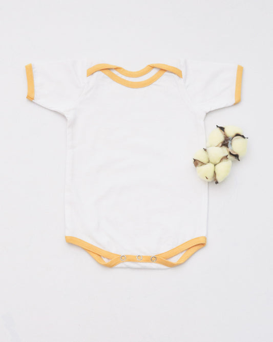 Yellow Doodle Multicolour Bodysuit-Solid-Cotton-For Infants-Pack of 5