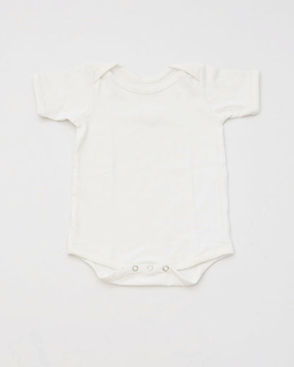 Yellow Doodle White Bodysuit-Printed-I Love Mom-Cotton-For Infants