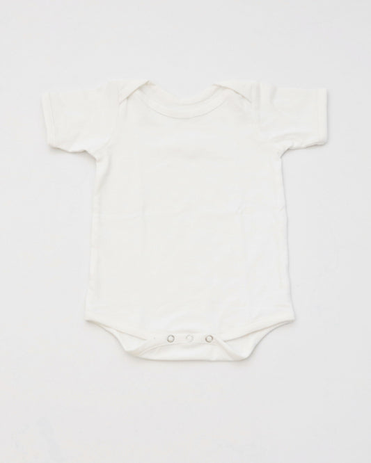 Yellow Doodle White Bodysuit-Printed-I Love Mom-Cotton-For Infants