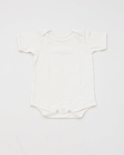 Yellow Doodle White Bodysuit-Printed-I Love Daddy-Cotton-For Infants