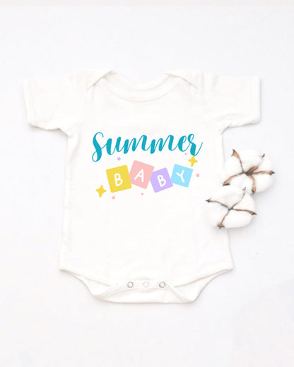 Yellow Doodle White Bodysuit-Printed-Cotton-For Infants