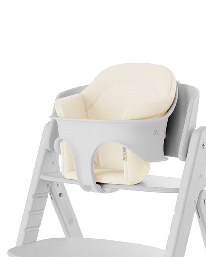 Cybex Click & Fold Comfort Inlay-Includes Baby Set, Backrest & Small Board Cushion-Adds Comfort To The Click & Fold Chair-Canvas White