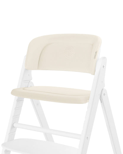 Cybex Click & Fold Comfort Inlay-Includes Baby Set, Backrest & Small Board Cushion-Adds Comfort To The Click & Fold Chair-Canvas White