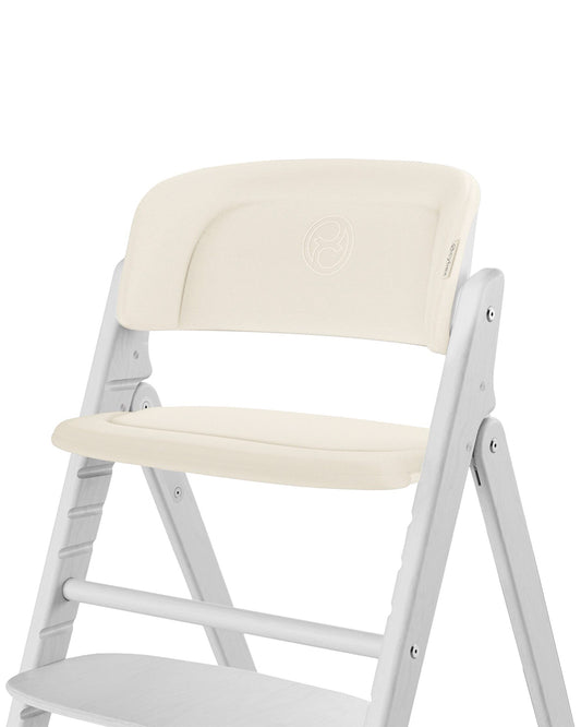 Cybex Click & Fold Comfort Inlay-Includes Baby Set, Backrest & Small Board Cushion-Adds Comfort To The Click & Fold Chair-Canvas White