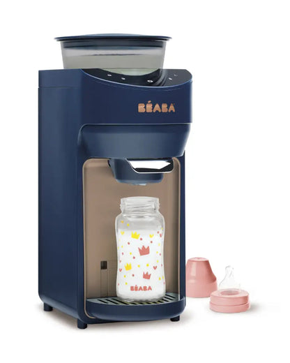 Beaba Milkeo Plus Automatic Baby Formula Dispenser & Bottle Maker-Instant Warm Bottles in 20 Sec-Smart Touchscreen with Mulitple Temperature Settings-Night Blue