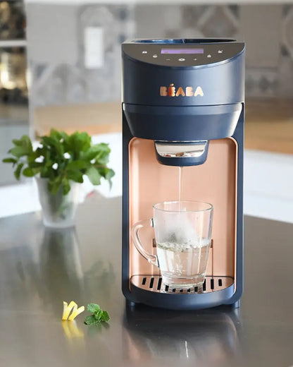 Beaba Milkeo Plus Automatic Baby Formula Dispenser & Bottle Maker-Instant Warm Bottles in 20 Sec-Smart Touchscreen with Mulitple Temperature Settings-Night Blue