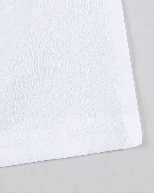 Twingle 100% Organic Cotton Shorts-Soft Elasticated Waistband-No Itchy Tags-Solid-White-For Infants