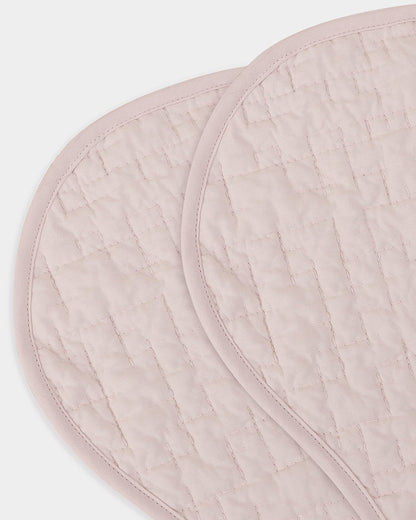 MiRooh Organic Cotton Burp Cloth-Super Absorbent & Fast Drying-Pink & Cocoa-Pack of 2-For Newborn