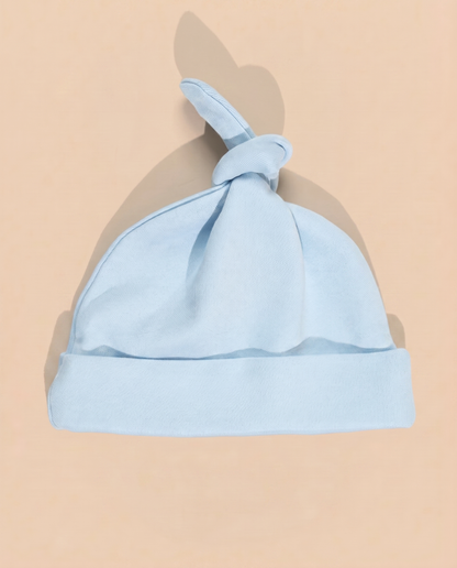 Twingle 100% Organic Cotton Sleeping Bag with Beanie-Snug Fit & Arms Up Design for Natural Body Posture-Zip Guard to Protect Baby's Chin & Neck-Two Way Zipper for Easy Diaper Change-Solid-Aqua-For Infants