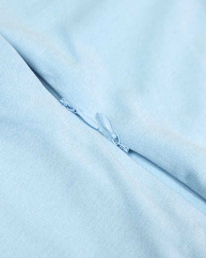 Twingle 100% Organic Cotton Sleeping Bag with Beanie-Snug Fit & Arms Up Design for Natural Body Posture-Zip Guard to Protect Baby's Chin & Neck-Two Way Zipper for Easy Diaper Change-Solid-Aqua-For Infants