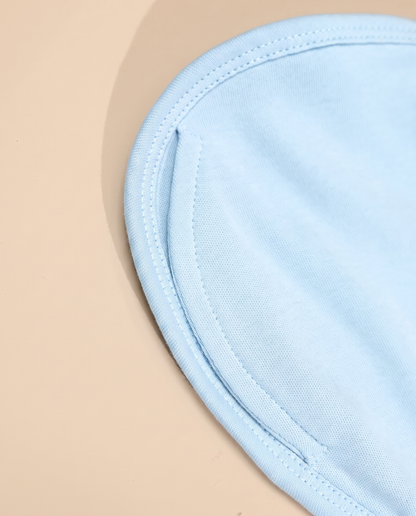 Twingle 100% Organic Cotton Sleeping Bag with Inbuilt Mittens-Snug Fit & Arms Up Design for Natural Body Posture-Zip Guard to Protect Baby's Chin & Neck-Two Way Zipper for Easy Diaper Change-Solid-Aqua-For Infants