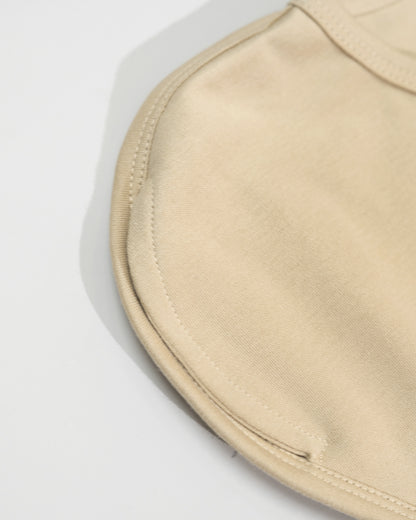 Twingle 100% Organic Cotton Sleeping Bag with Inbuilt Mittens-Snug Fit & Arms Up Design for Natural Body Posture-Zip Guard to Protect Baby's Chin & Neck-Two Way Zipper for Easy Diaper Change-Solid-Beige-For Infants