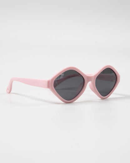 Sunkissed Pastel Pink Sunglasses-UV 400 Protection-TPE-For Infants
