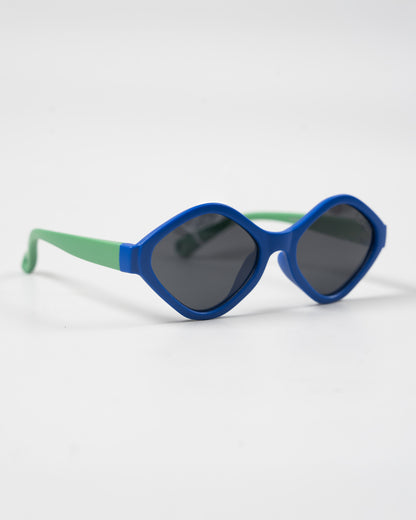 Sunkissed Cobalt Blue & Green Sunglasses-UV 400 Protection-TPE-For Infants