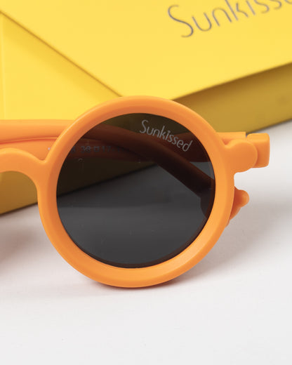 Sunkissed Orange Sunglasses-UV 400 Protection-TPE-For Infants