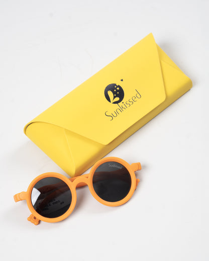 Sunkissed Orange Sunglasses-UV 400 Protection-TPE-For Infants