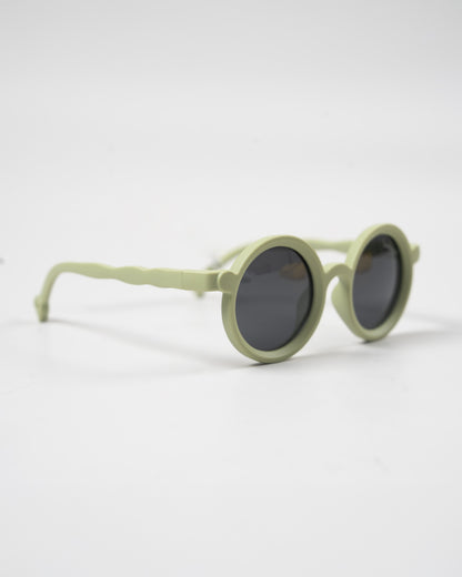 Sunkissed Olive Green Sunglasses-UV 400 Protection-TPE-For Infants