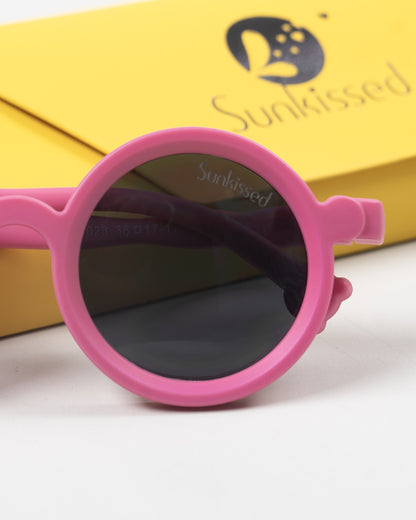 Sunkissed Pink Sunglasses-UV 400 Protection-TPE-For Infants