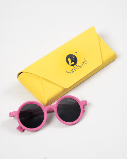 Sunkissed Pink Sunglasses-UV 400 Protection-TPE-For Infants