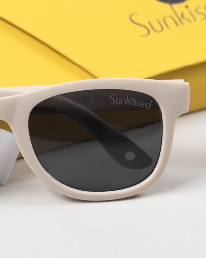 Sunkissed Off White Sunglasses-UV 400 Protection-TPE-For Infants