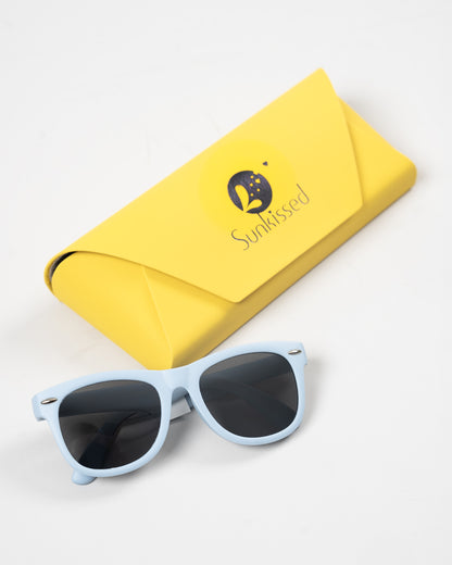 Sunkissed Light Blue Sunglasses-UV 400 Protection-TPE-Printed-For Infants