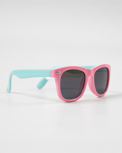 Sunkissed Pink & Blue Sunglasses-UV 400 Protection-TPE-For Infants