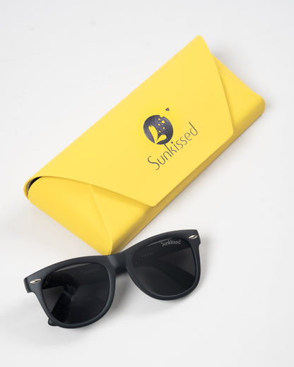 Sunkissed Black Sunglasses-UV 400 Protection-TPE-Printed-For Infants