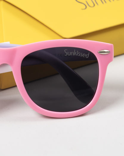 Sunkissed Pink & Purple Sunglasses-UV 400 Protection-TPE-For Infants