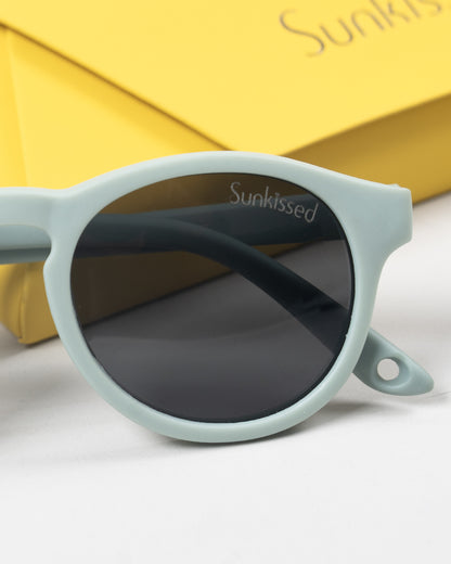 Sunkissed Sage Green Sunglasses-UV 400 Protection-TPE-For Infants