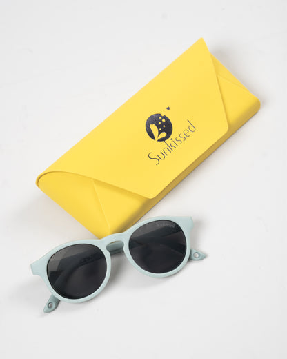 Sunkissed Sage Green Sunglasses-UV 400 Protection-TPE-For Infants