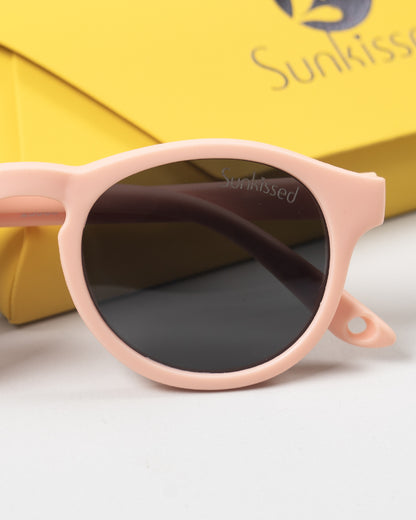 Sunkissed Peach Sunglasses-UV 400 Protection-TPE-For Infants
