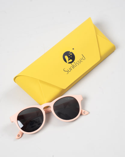 Sunkissed Peach Sunglasses-UV 400 Protection-TPE-For Infants
