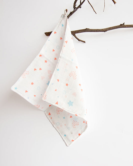 Yellow Doodle Twinkly Stars Muslin Essentials New Born Gift Set-Pack Of 6-Gift For Baby Shower & Baby Birthday
