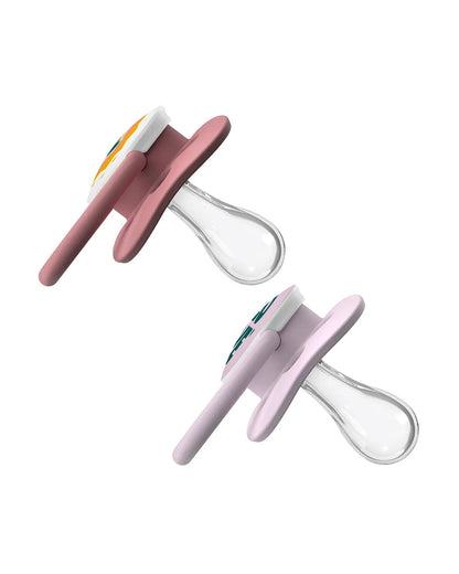 Dr. Brown's Advantage Pacifiers-With Round Silicone Bulb-Lavender Love-Pack of 2