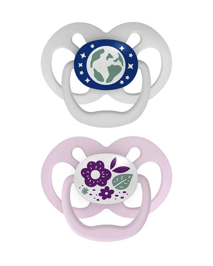 Dr. Brown's Advantage Pacifiers-Glow In The Dark-Purple Nature-Pack of 2