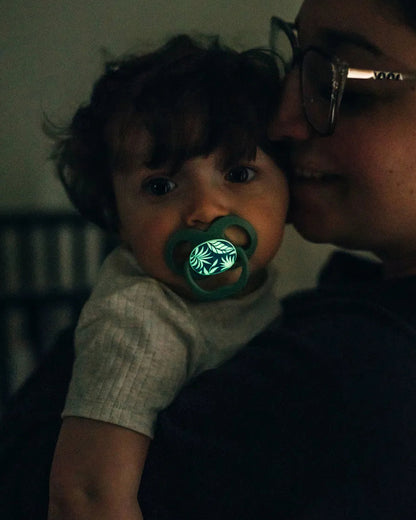 Dr. Brown's Advantage Pacifiers-Glow In The Dark-Blue Nature-Pack of 2