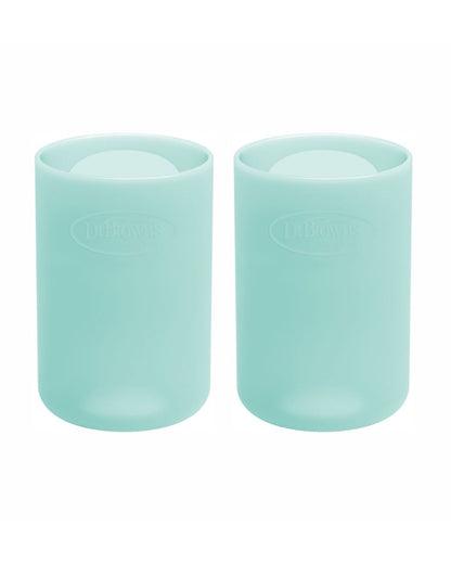 Dr. Brown's Options+ Narrow Glass Bottle Sleeves-Fits 150ml Glass Bottle-Mint-Pack of 2
