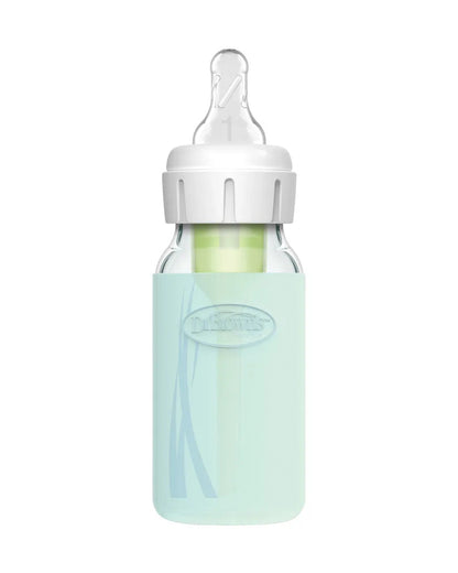 Dr. Brown's Options+ Narrow Glass Bottle Sleeves-Fits 150ml Glass Bottle-Mint-Pack of 2