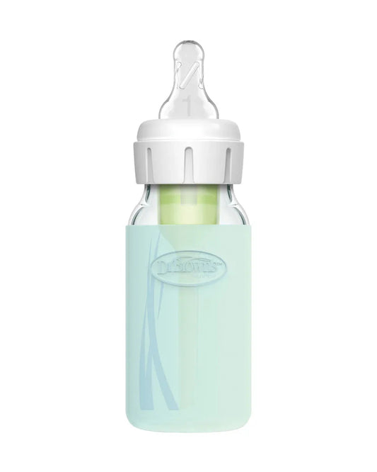 Dr. Brown's Options+ Narrow Glass Bottle Sleeves-Fits 150ml Glass Bottle-Mint-Pack of 2