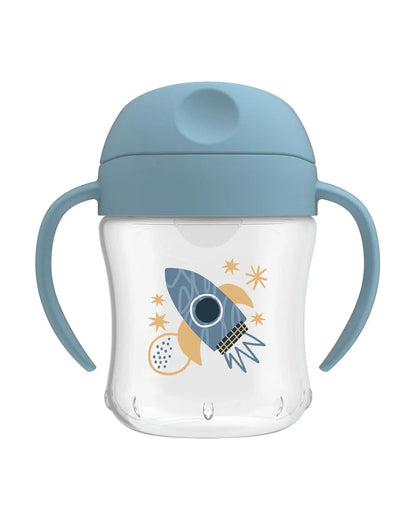 Dr. Brown's Soft Spout Sipper-With Easy Grip Handles-Spill Proof-Rocket Ship-180 ml