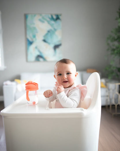 Dr. Brown's Baby's First Straw Cup-With Handle-Coral-270 ml