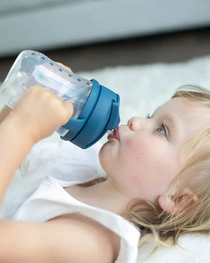 Dr. Brown's Baby's First Straw Cup-With Handle-Dark Blue-270 ml